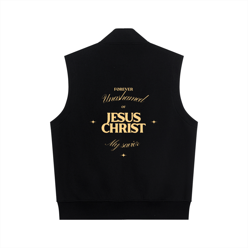 Black Heavyweight Vest - UNASHAMED OF JESUS