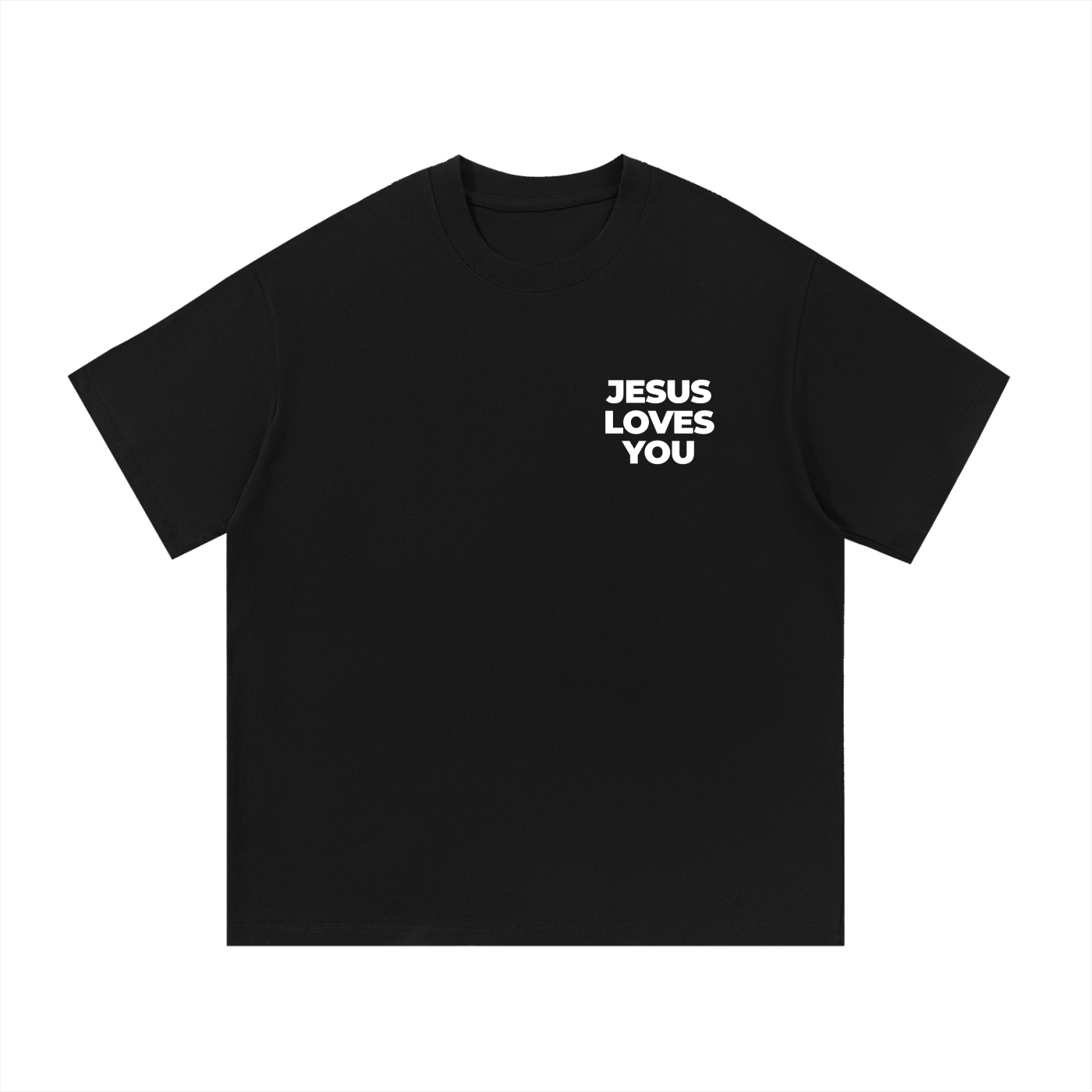 Jesus loves you Black Tee