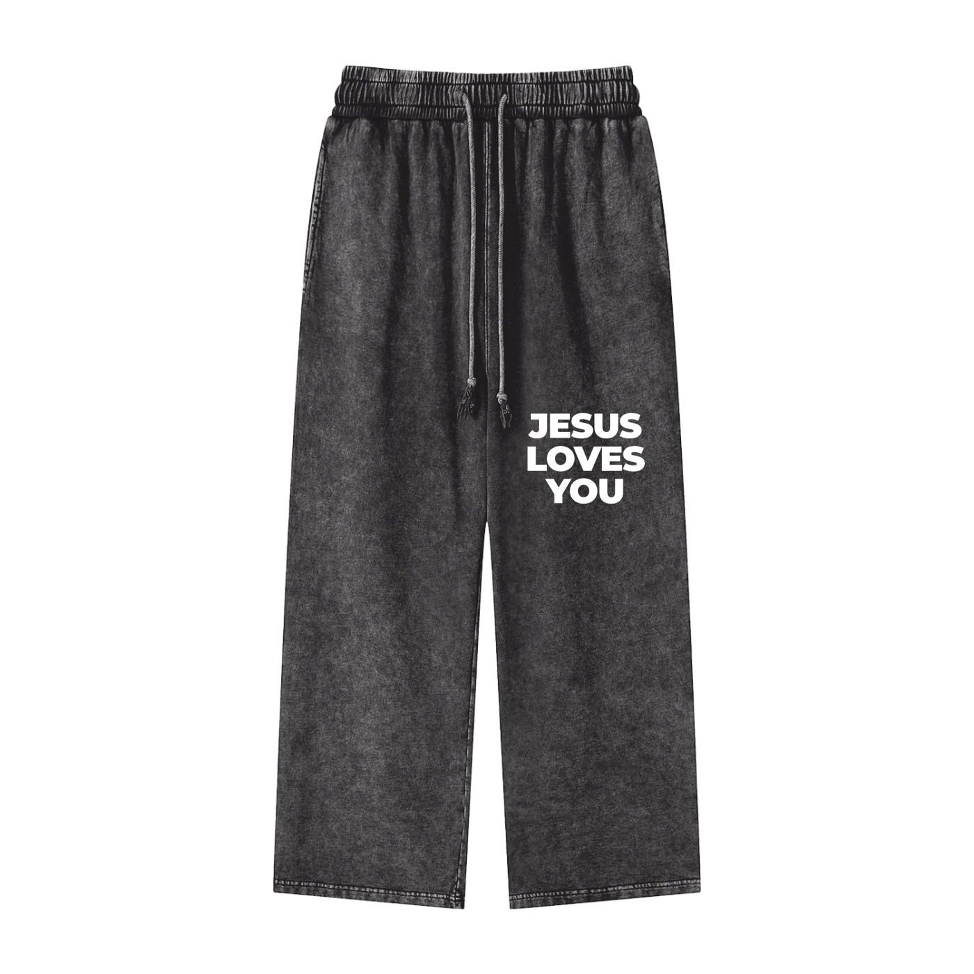 Jesus loves you oversized snow washed Pants