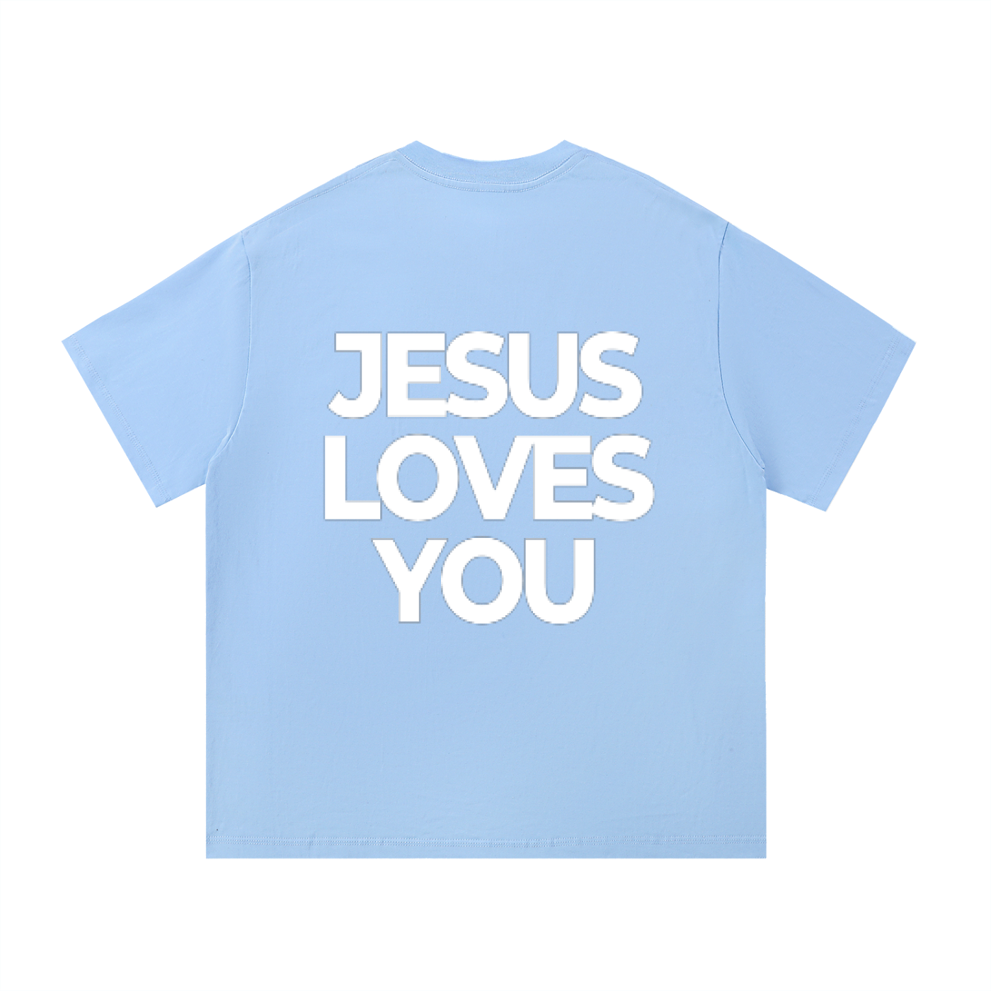 Jesus loves you Blue Tee