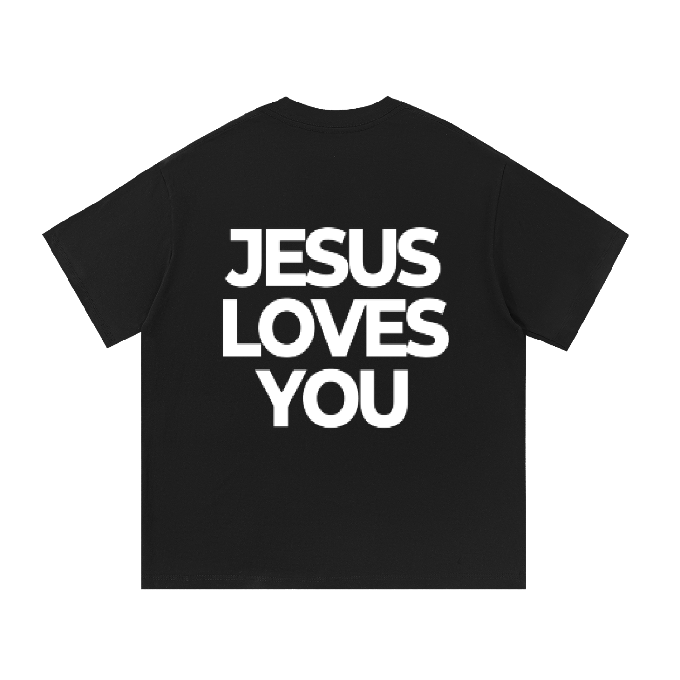 Jesus loves you Black Tee